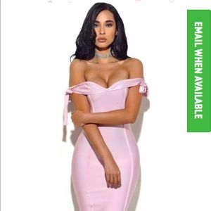 BANDAGE OFF SHOULDER BANDAGE DRESS